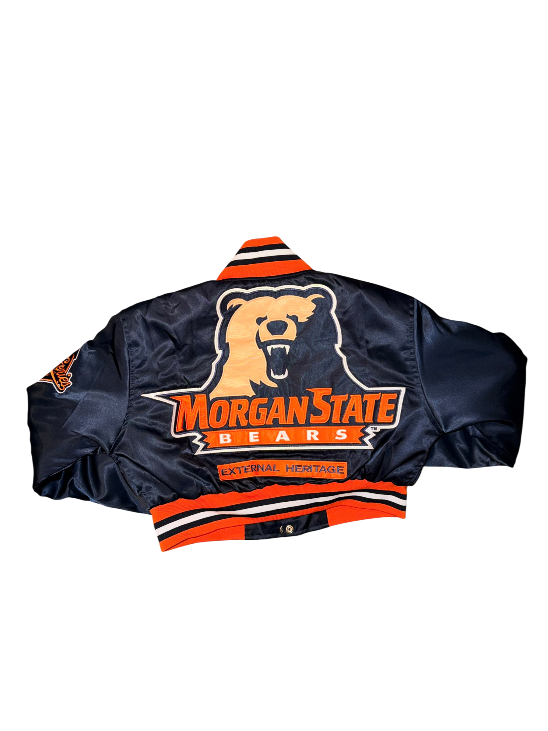 Morgan State Cropped Satin Jacket